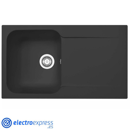 FREGADERO MEPAMSA KITE 86X50 1C 1E NEGRO