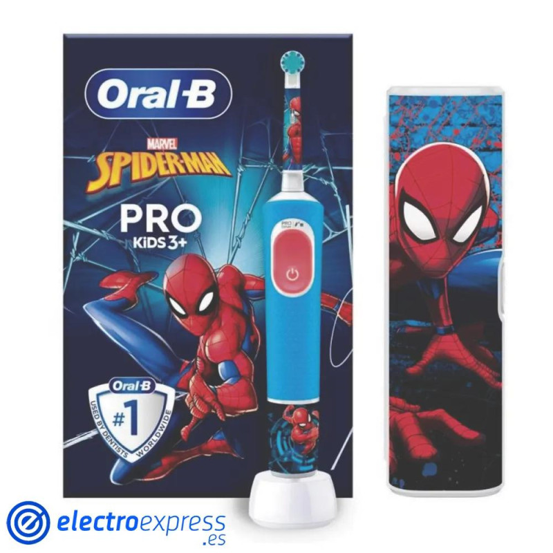 CEPILLO DENTAL ORAL-B BRAUN VITALITY PRO KIDS SPIDERMAN  FUNDA VIAJE