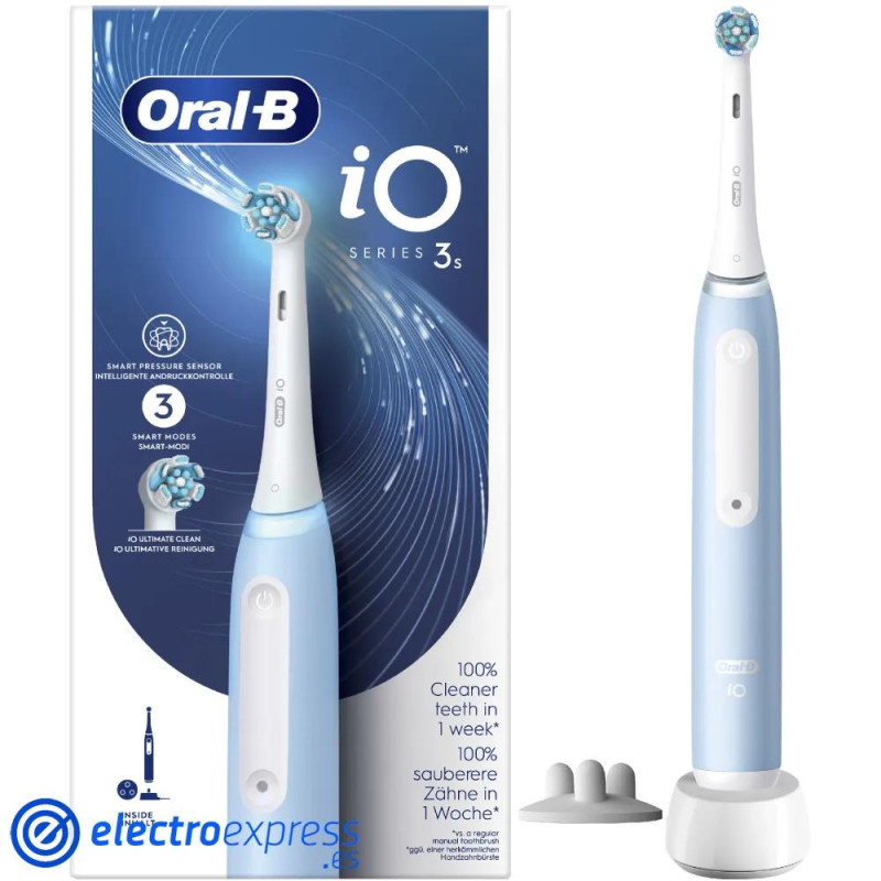 CEPILLO DENTAL BRAUN ORAL-B IO 3S AZUL CABEZAL MAGNETICO