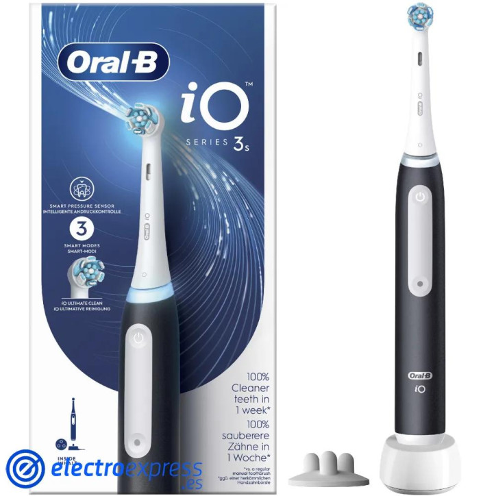 CEPILLO DENTAL BRAUN ORAL-B IO 3S NEGRO CABEZAL MAGNETICO