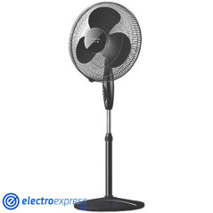 VENTILADOR PIE TAURUS GRECO 16CR ELEGANCE NEGRO 3 ASPAS OSCILANTE 40 CM DIAMETRO