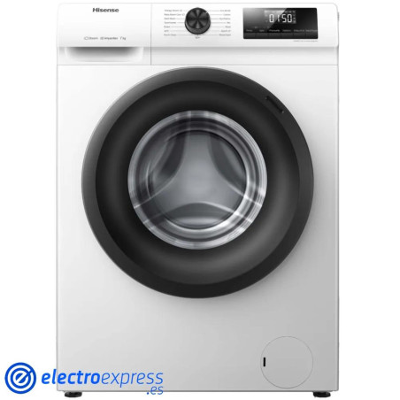LAVADORA HISENSE WFVB7012EM 7KG 1200RPM CLASIFICACION  D  FUNCION VAPOR FONDO 46CM