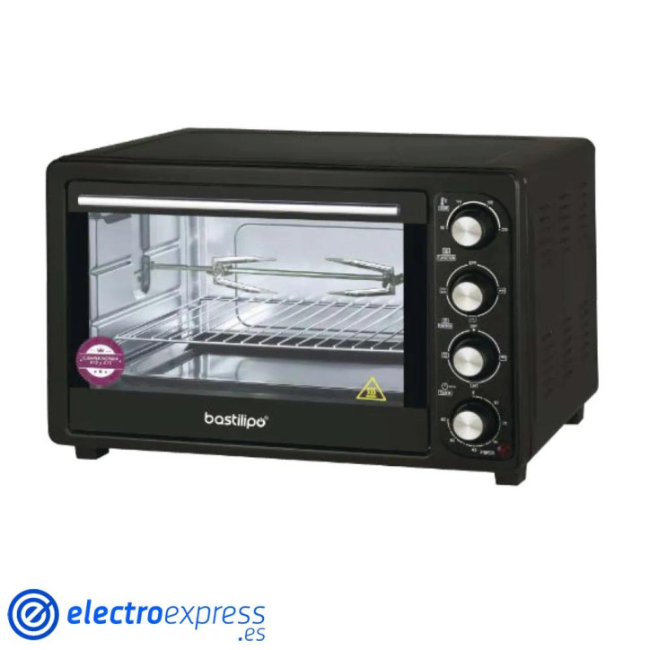 HORNO SOBREMESA BASTILIPO SIENA BLACK 35LITROS 1600WATIOS CONVECCION Y RUSTIDOR HORNO SOBREMESA BASTILIPO SIENA BLACK 35LITROS 1600WATIOS CONVECCION Y RUSTIDOR