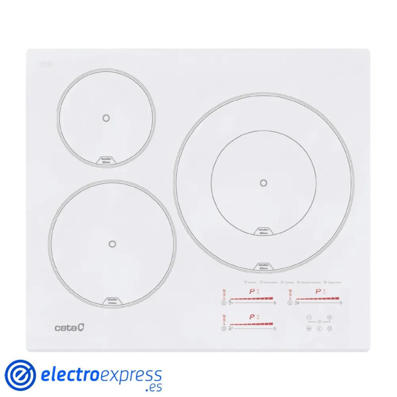 VITROCERAMICA DIGITAL CATA INSB6030WH BLANCA 3INDUCCION BOOSTER ZONA 3018