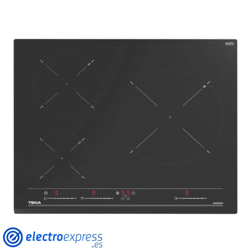 VITROCERAMICA DIGITAL TEKA IZC63017MSS 3INDUCCION 60X51 BISELADA IZC63015