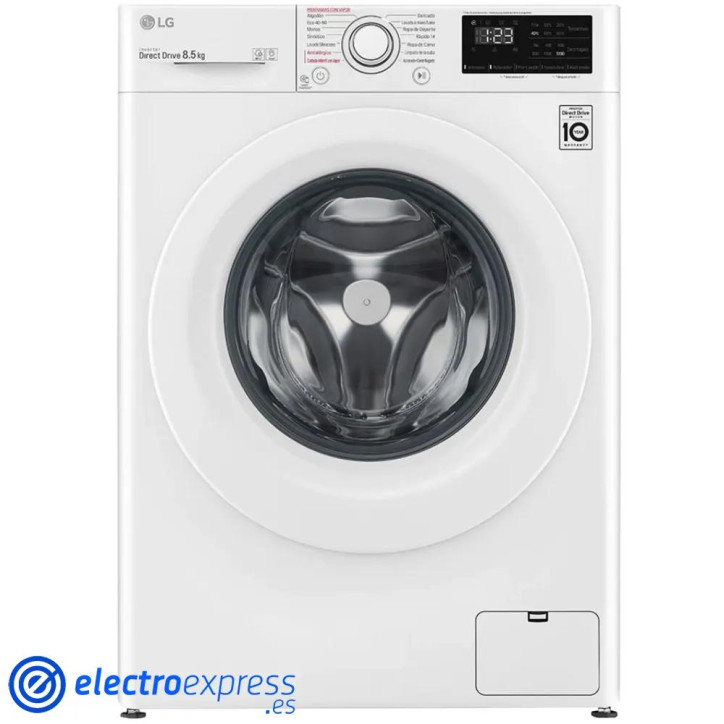 LAVADORA LG F2WV3S85S3W 85KG 1200RPM CLASIFICASION ENERGETICA C FONDO 49CM LAVADORA LG F2WV3S85S3W 85KG 1200RPM CLASIFICASION ENERGETICA C FONDO 49CM