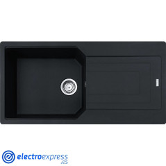 FREGADERO FRANKE URBAN UBG 611211-100 NEGRO 1 CUBETA 1 ESCURRIDOR