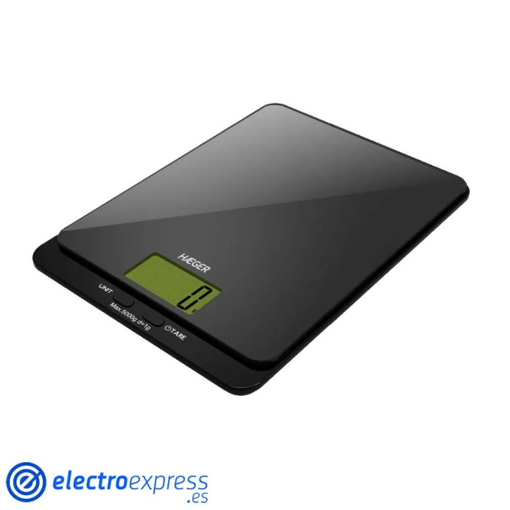 PESO-COCINA HAEGER KS005 DARK GLASS ELECTRONICA PESO-COCINA HAEGER KS005 DARK GLASS ELECTRONICA