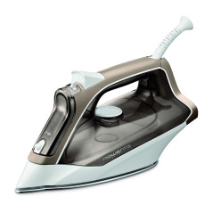 PLANCHA ROWENTA DX1635D1 VAPOR 2400WATIOS MARRON Y BLANCA