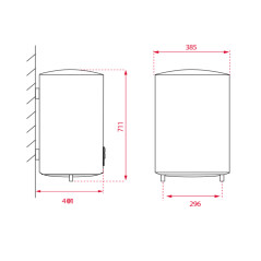TERMO TEKA EWH 50 DHH 50LITROS VERTICALHORIZONTAL