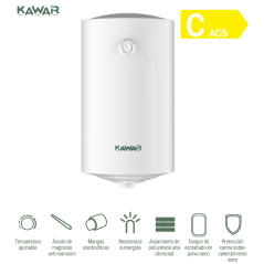 TERMO KAWAIR KW-TV-50EROS 50L VERTICAL CLASE  C