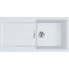FREGADERO FRANKE SIRIUS S2D-611L BLANCO POLAR 1 CUBETA 1 ESCURRIDOR