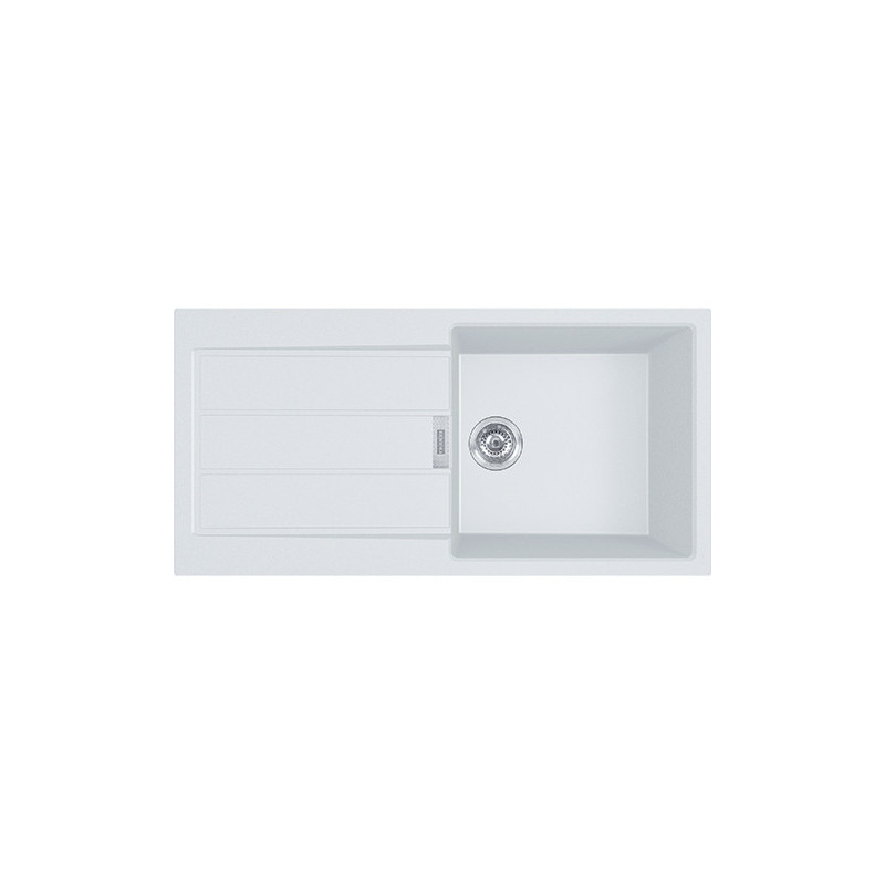 FREGADERO FRANKE SIRIUS S2D-611L BLANCO POLAR 1 CUBETA 1 ESCURRIDOR