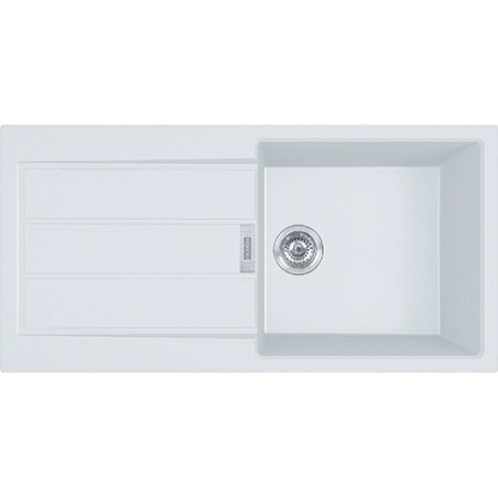 FREGADERO FRANKE SIRIUS S2D-611L BLANCO POLAR 1 CUBETA 1 ESCURRIDOR