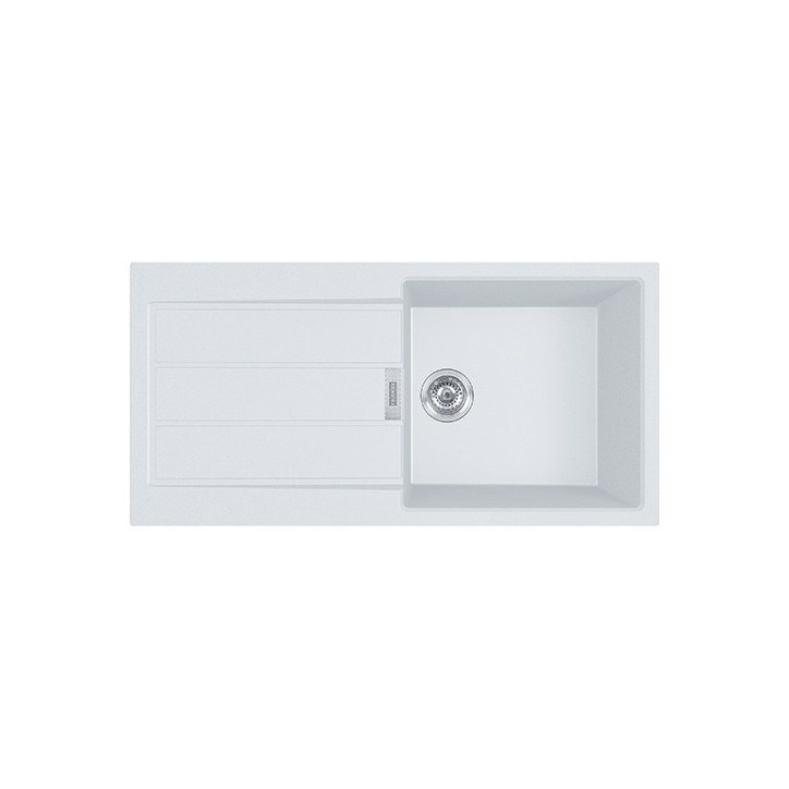 FREGADERO FRANKE SIRIUS S2D-611L BLANCO POLAR 1 CUBETA 1 ESCURRIDOR