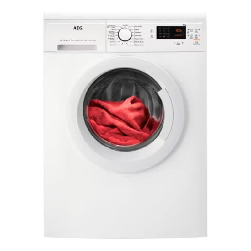 LAVADORA A.E.G. LFA5I82WRE 8/KG 1200/RPM FONDO REDUCIDO 54 CM CLASE  A