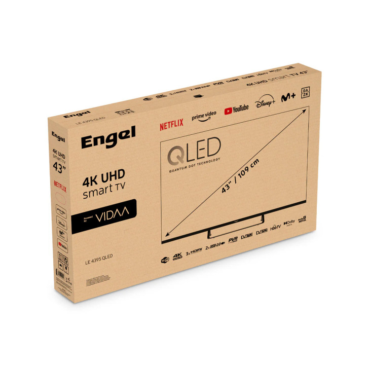 QLED 43  ENGEL LE4395 QLED UHD SMART TV 4K