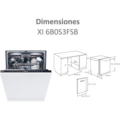 LAVAVAJILLAS INTEGRAL HAIER XI6B0S3FSB 16CUBIERTOS 10PROGRAMAS