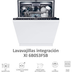 LAVAVAJILLAS INTEGRAL HAIER XI6B0S3FSB 16CUBIERTOS 10PROGRAMAS