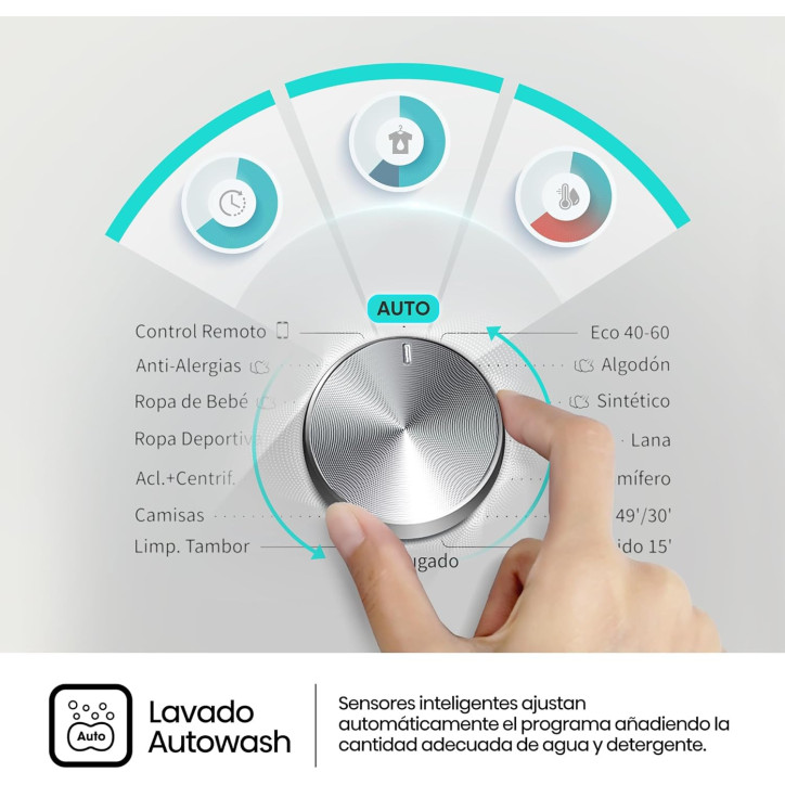 LAVADORA HISENSE WF3S9043BW3 9KG 1400RPM CLASE  A  FUNCION VAPOR