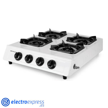 HORNILLO ORBEGOZO FO 4000 4FUEGOS GAS BUTANO BLANCO 495X145X58