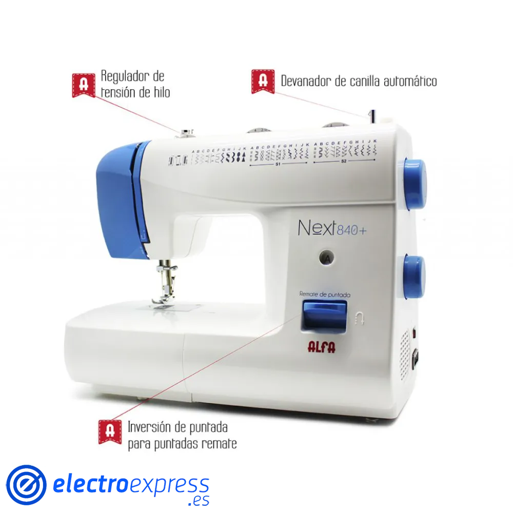 Maquina de coser ALFA Next840+